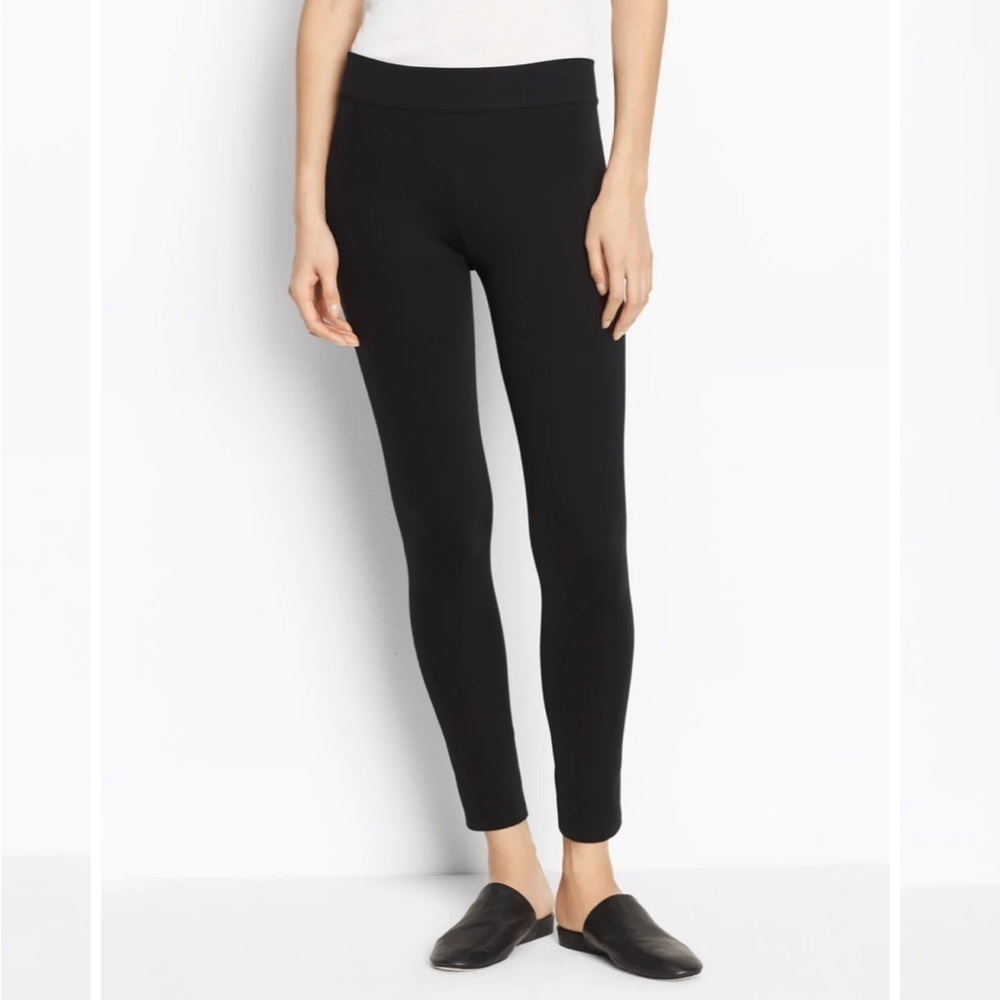 Vince. Tech ponte leggings in black size small